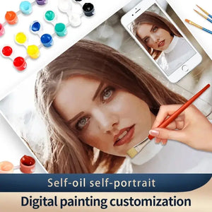 Custom Portrait – DIY Paint by Numbers Acrylic Art Kit