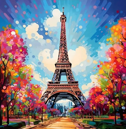 Breathtaking Paris Landscape – Paint by Numbers DIY Kit (Customizable by Paint)