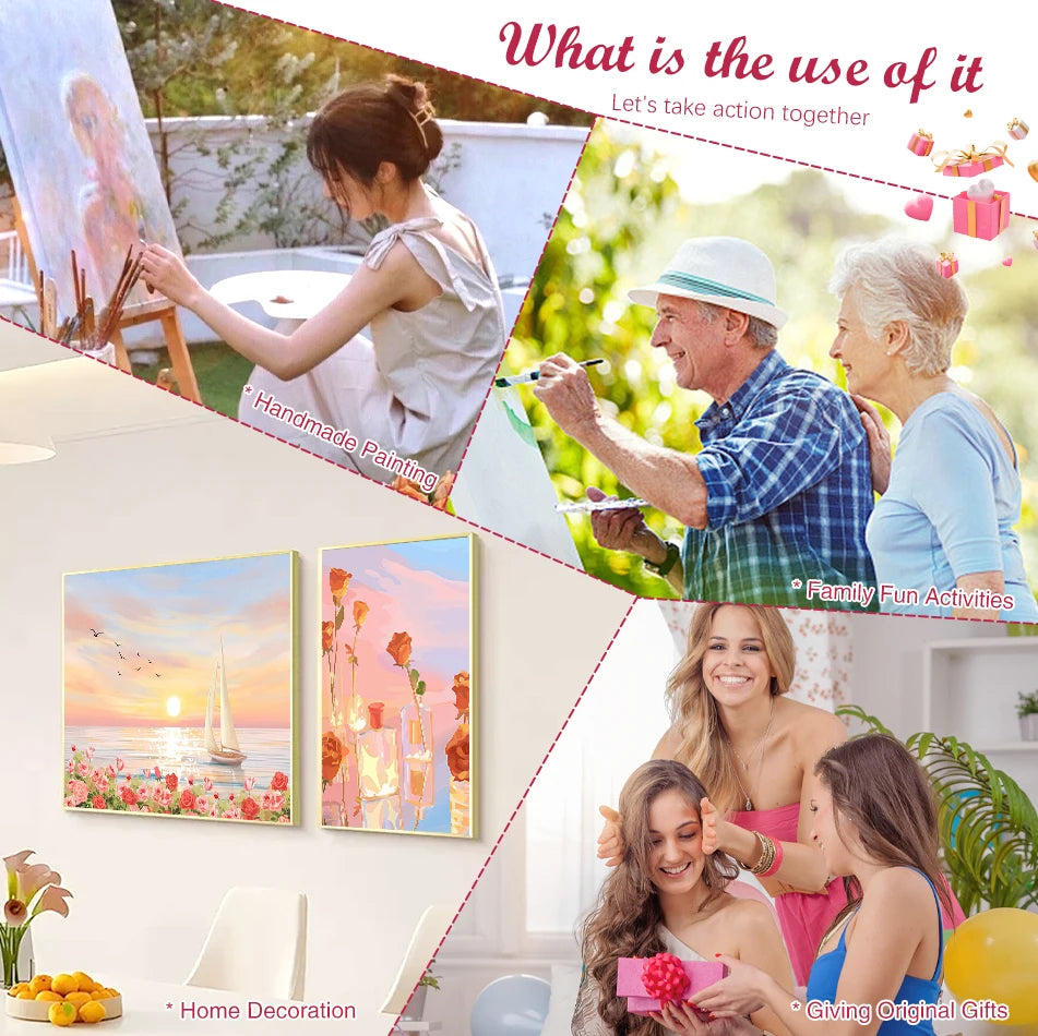 Custom Photo Paint by Numbers – 24-Color DIY Kit