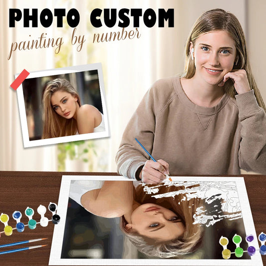 Custom Photo Paint by Numbers – Family & Pet Portrait Art