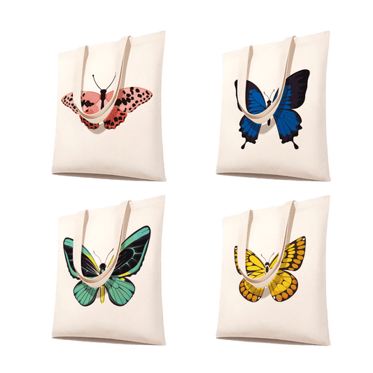 Paint by Numbers Totebag – Butterflies | 4 variants