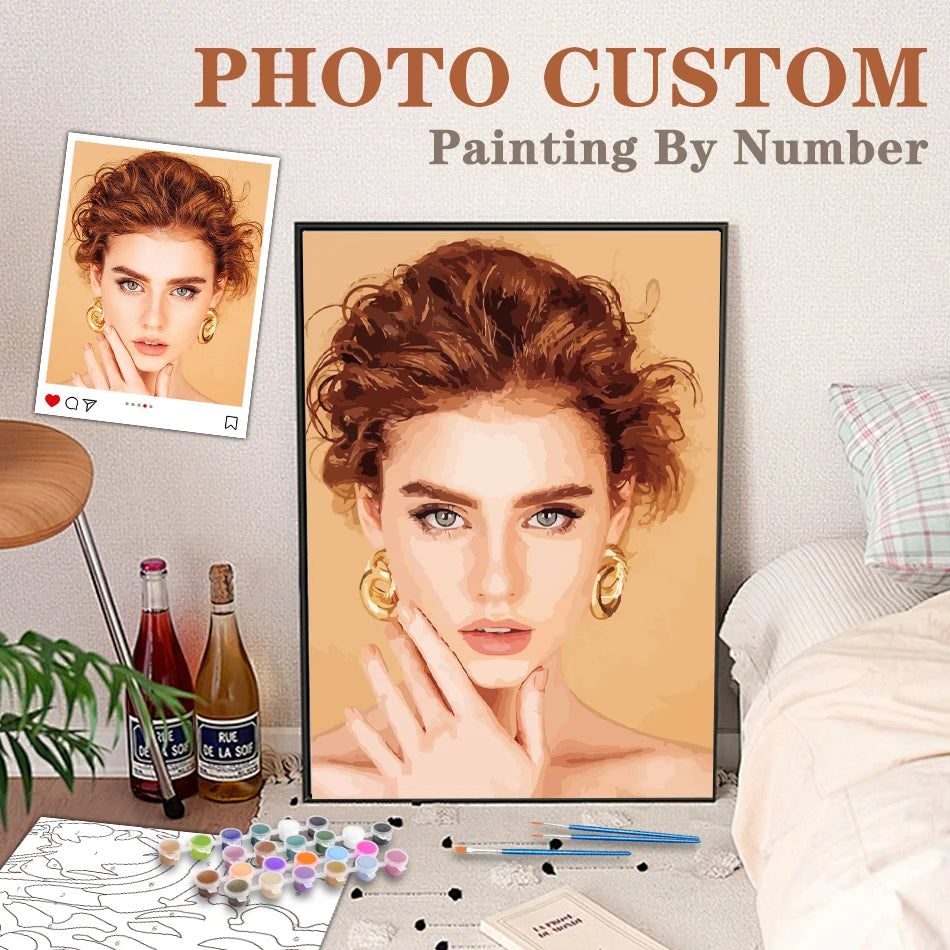 Custom Wedding Paint by Numbers – Personalized DIY Canvas