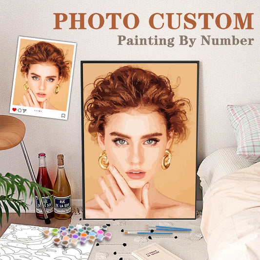 Custom Wedding Paint by Numbers – Personalized DIY Canvas