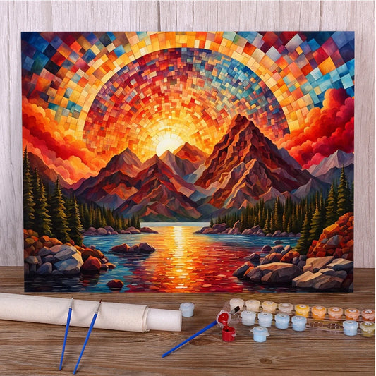 Landscape Fantasy Nature – DIY Paint by Numbers Canvas Kit (Customizable by Paint)