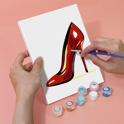 6 Mini Paintings - Red glamour set