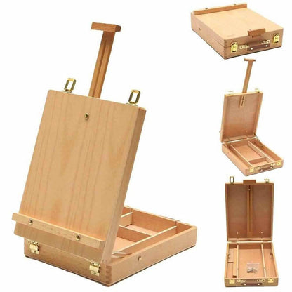 Wooden Easel with Storage Box
