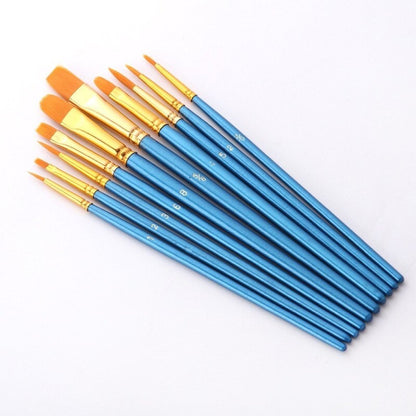 Paint Brush Set 10 Pieces | Paint by Numbers
