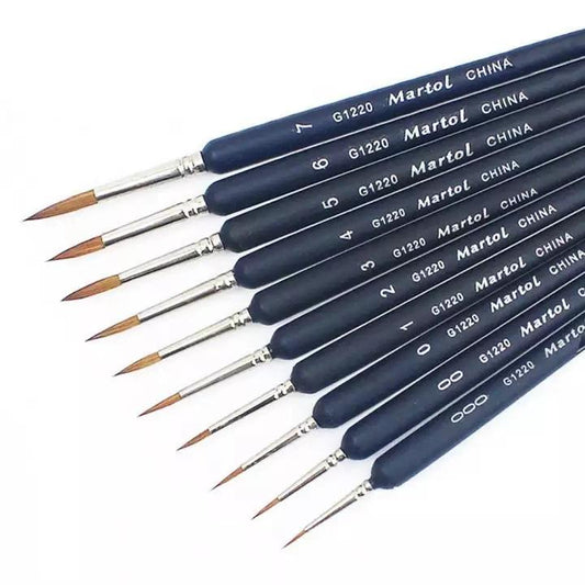 Premium Quality Paint Brush Set 10 Pieces | Paint by Numbers