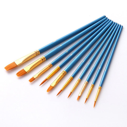 Paint Brush Set 10 Pieces | Paint by Numbers