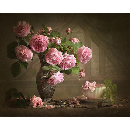 Falling Flowers| Paint by Numbers
