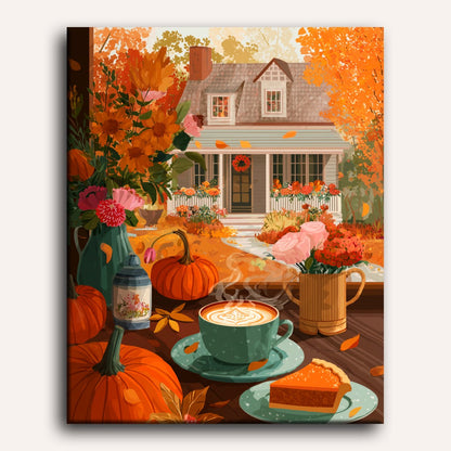Pumpkins & Pie | Paint by Number