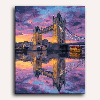 Tower Bridge reflection | Paint by Number